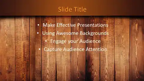 Free Wooden PowerPoint Template