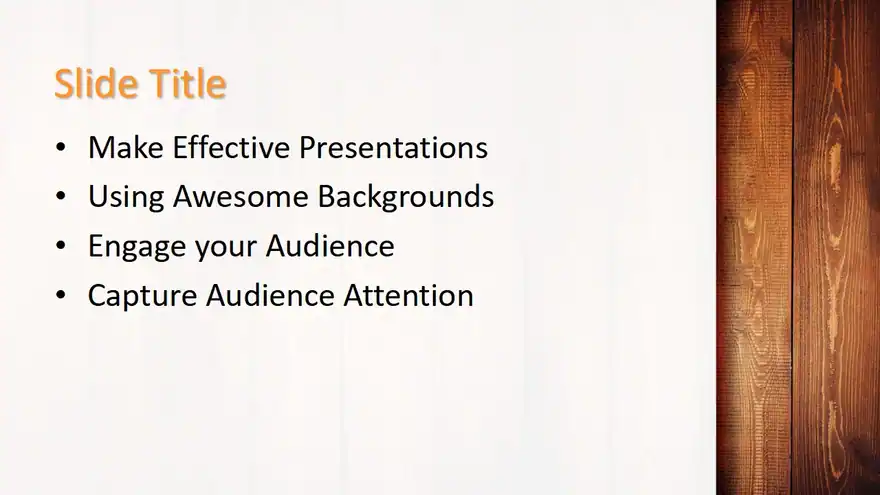 Free Wooden PowerPoint Template