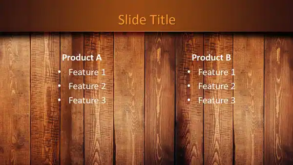 Free Wooden PowerPoint Template