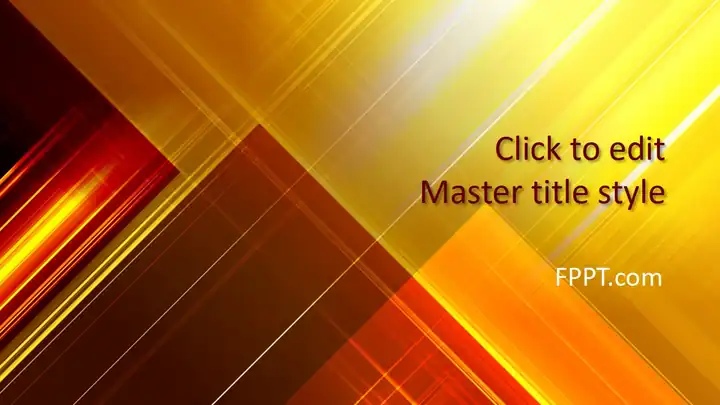 Free Yellow PowerPoint Template