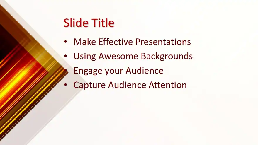 Free Yellow PowerPoint Template