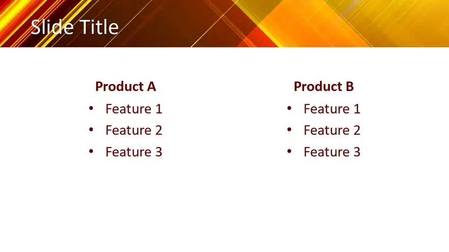 Free Yellow PowerPoint Template