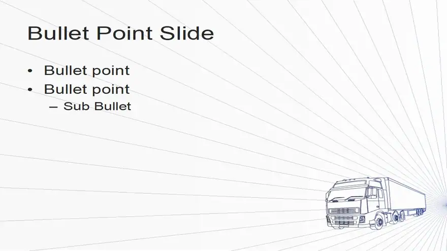 Freight Truck PowerPoint Template