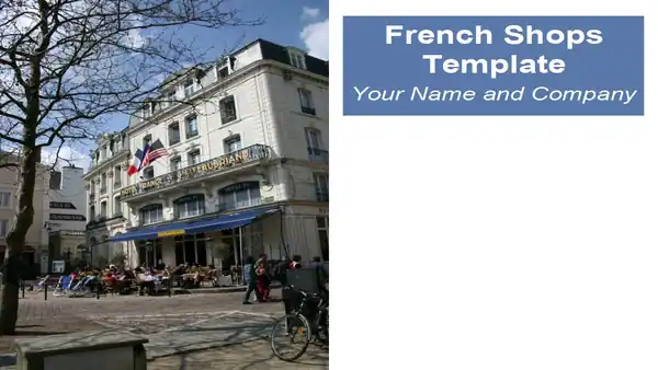 French Shops Background Template