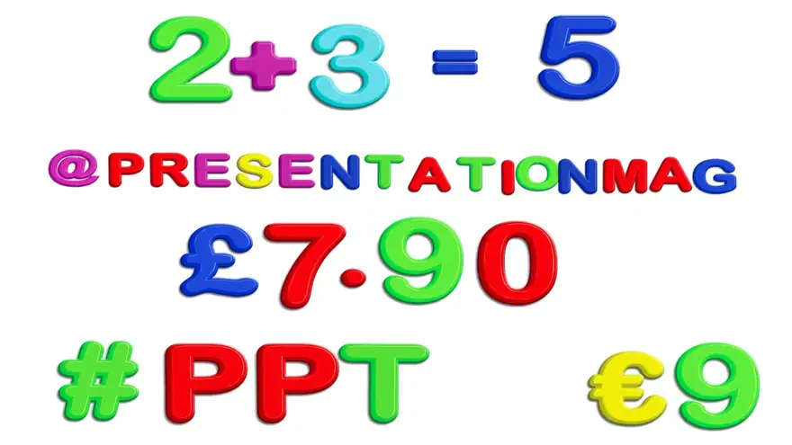 Fridge Magnet PowerPoint Template with Extra Characters