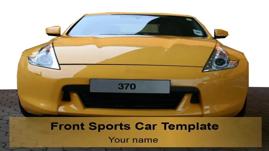 Front Sports Car Template