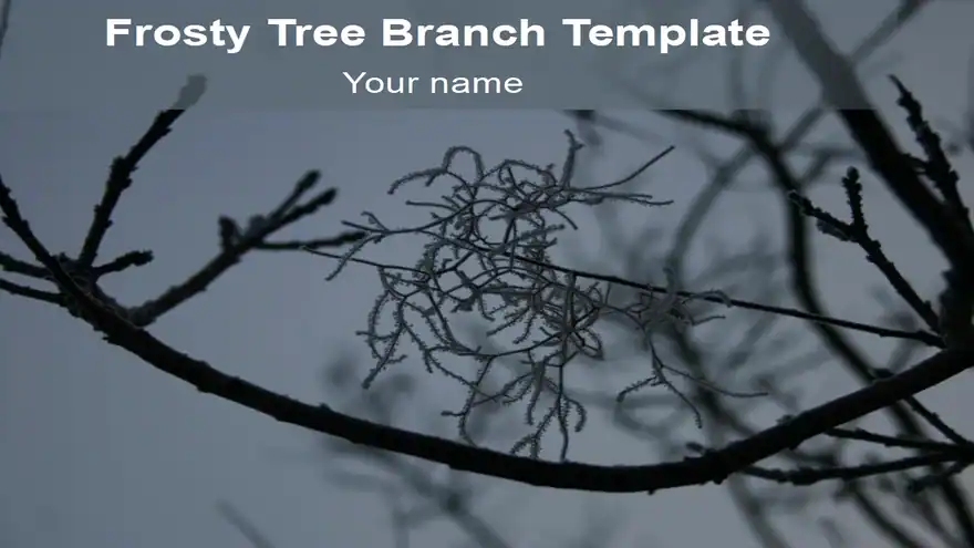 Frosty Tree Branch Template