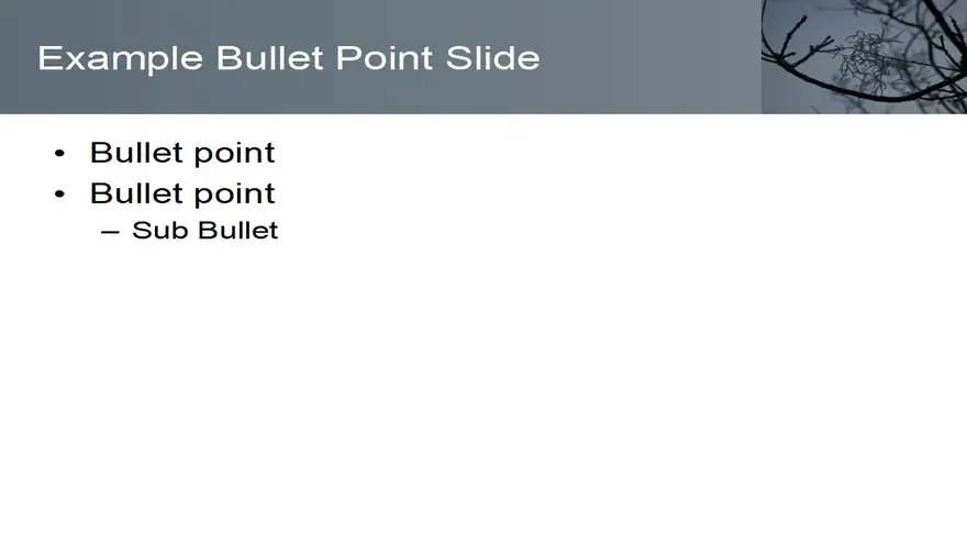 Frosty Tree Branch Template