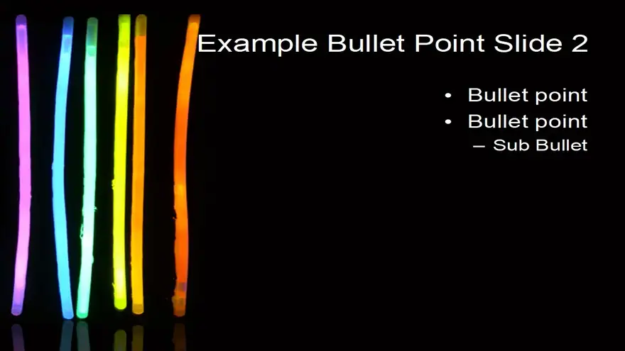 Glow Stick PowerPoint Template