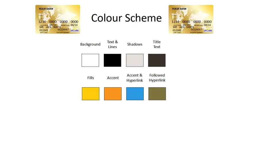 Gold Credit Card Template
