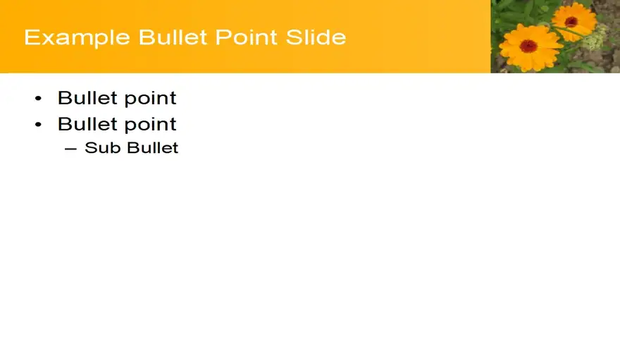 Golden Flowers Template