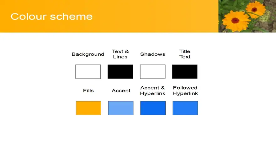 Golden Flowers Template