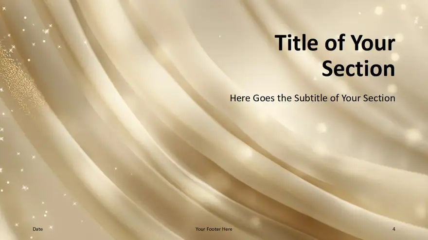 Golden Satin Silk Template