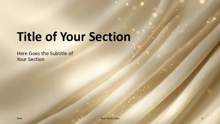 Golden Satin Silk Template