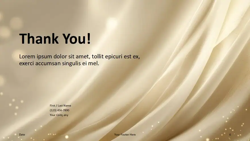 Golden Satin Silk Template