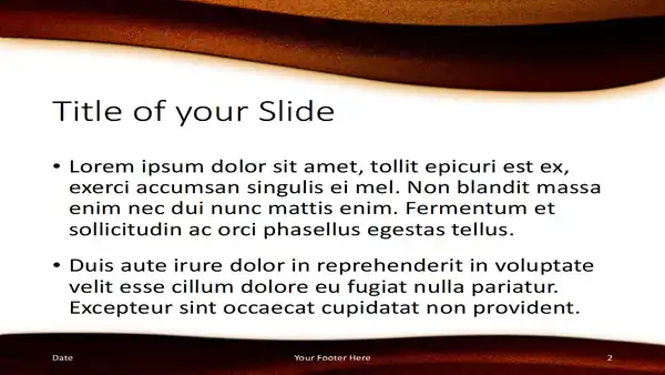 Golden Waves Template for PowerPoint and Google Slides