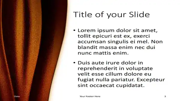 Golden Waves Template for PowerPoint and Google Slides
