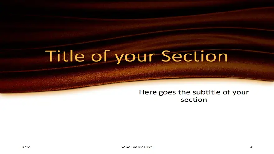 Golden Waves Template for PowerPoint and Google Slides