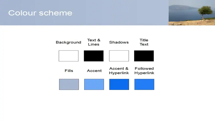 Greek Ocean View PowerPoint Template
