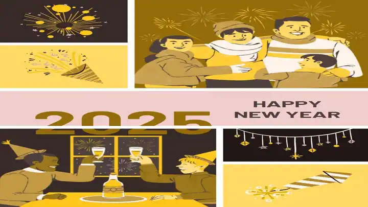 Happy New Year Greeting Poster
