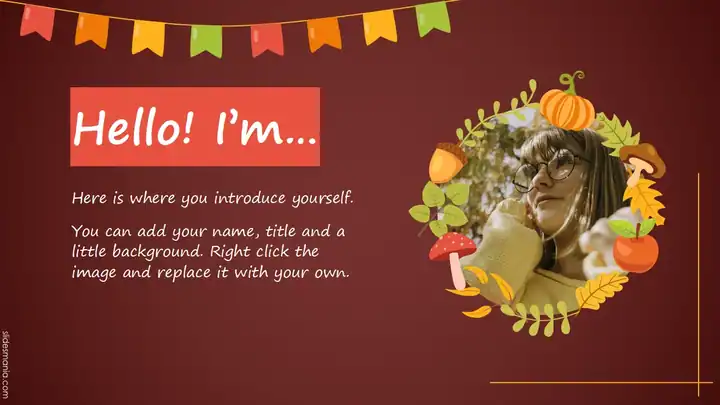 Happy Thanksgiving! Free PowerPoint, Google Slides, and Canva Template