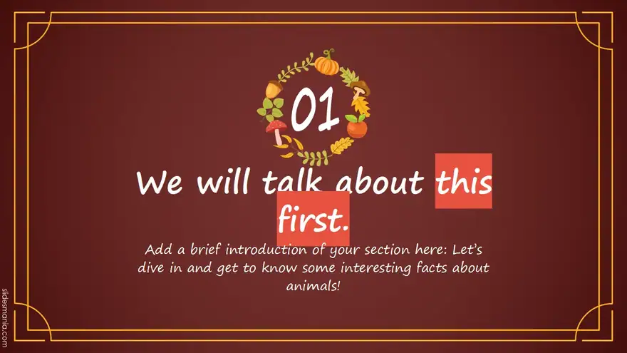 Happy Thanksgiving! Free PowerPoint, Google Slides, and Canva Template