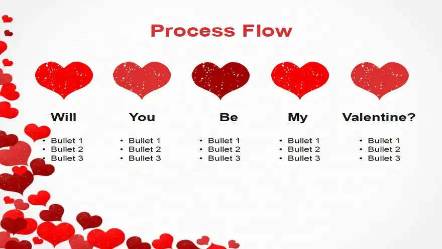 Heart Stamps PowerPoint Template