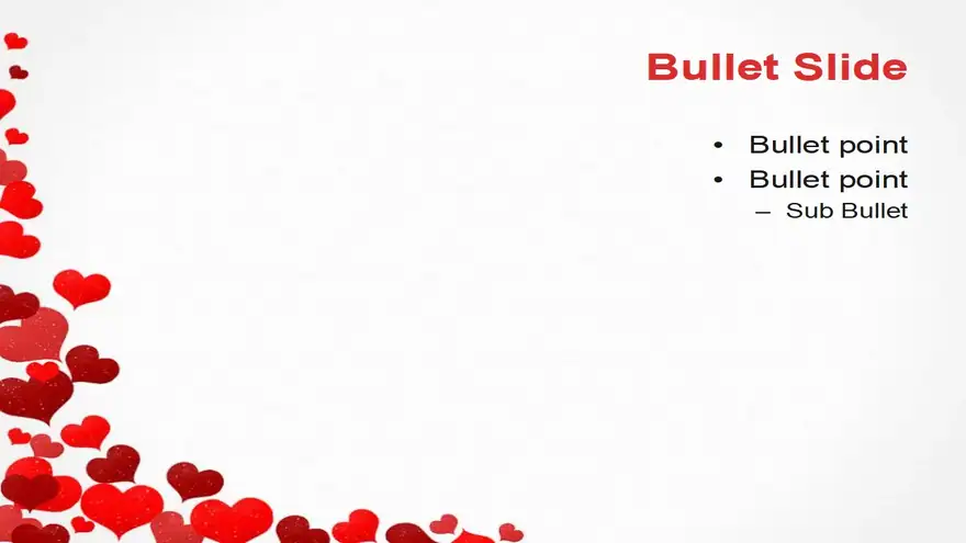 Heart Stamps PowerPoint Template