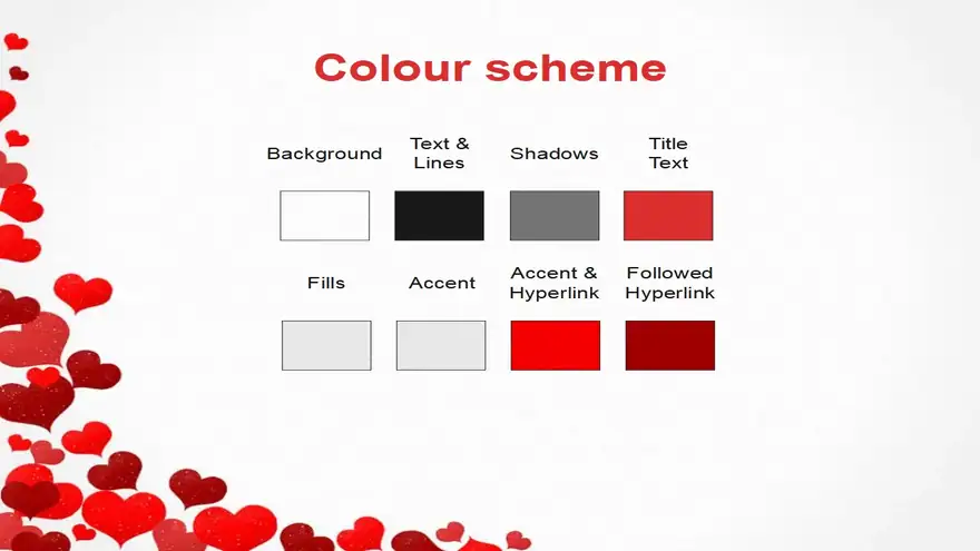 Heart Stamps PowerPoint Template