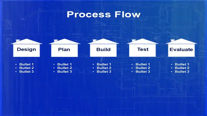 Home Blueprint PowerPoint Template