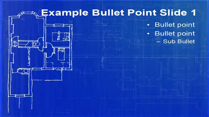 Home Blueprint PowerPoint Template