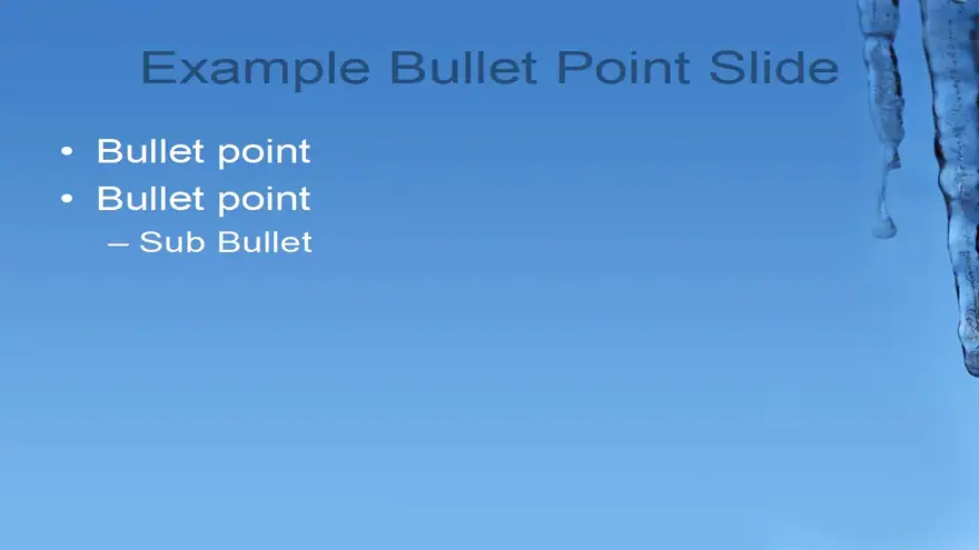 Icicles PowerPoint Template