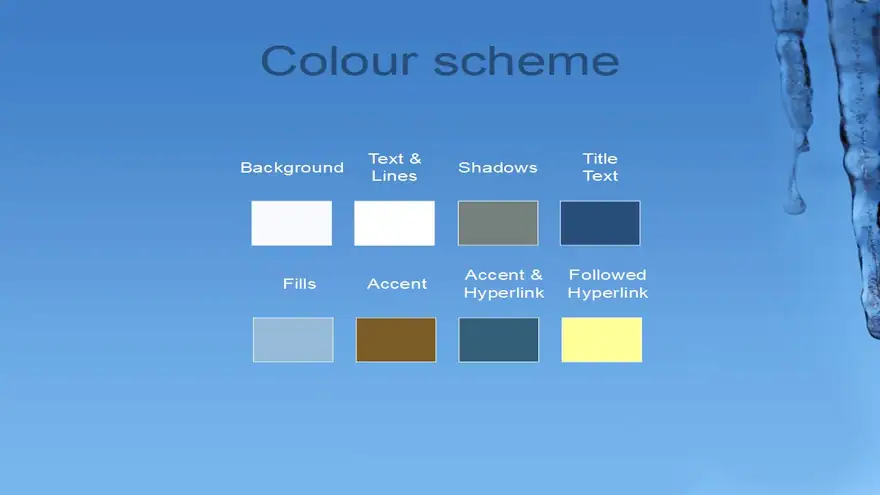 Icicles PowerPoint Template