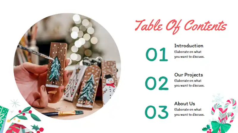 Illustrated Christmas Workshop Slides