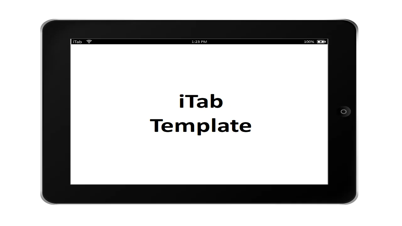iTab Landscape Template