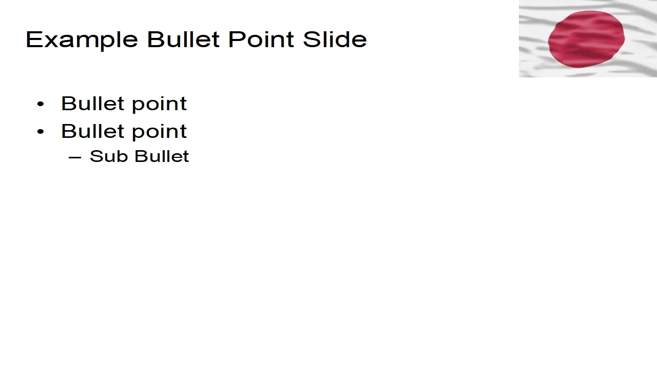 Japan Flag PowerPoint Template