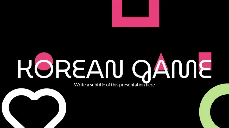 Korean Game Slides
