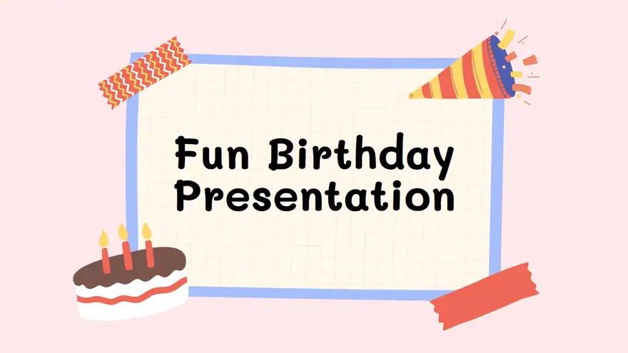 Kpop Idol Birthday Party Background Slides