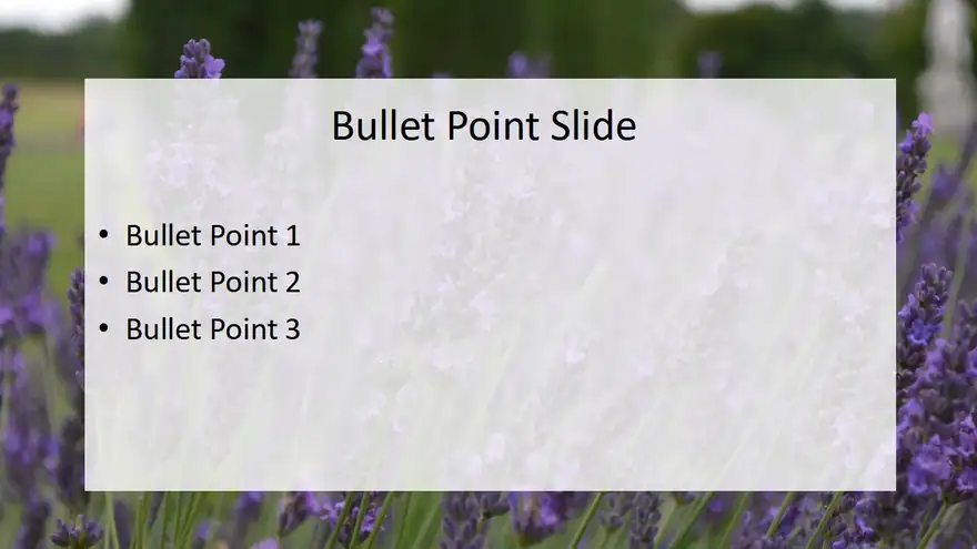 Lavender Fields Powerpoint Template