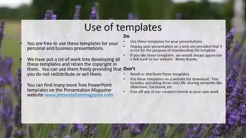 Lavender Fields Powerpoint Template