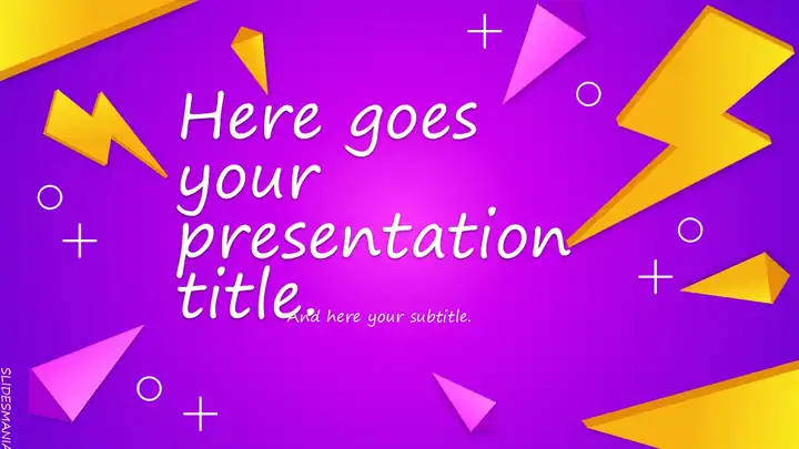 Lennox, presentation template with 3D shapes.