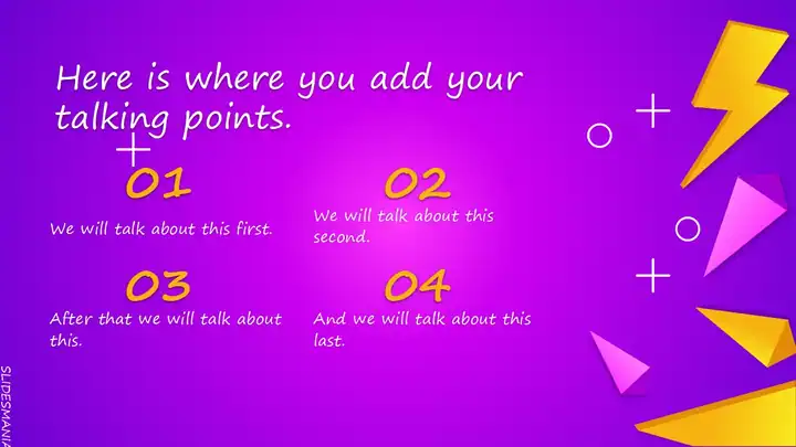 Lennox, presentation template with 3D shapes.