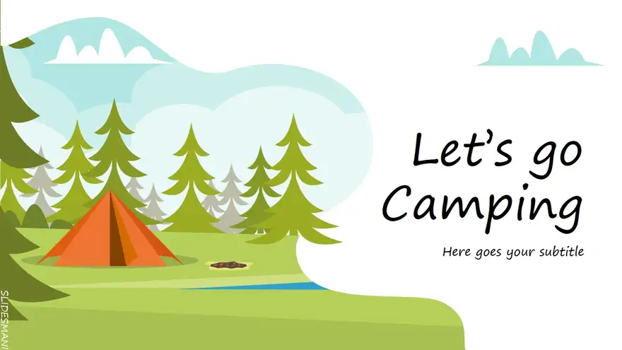 Let’s Go Camping! Outdoors slides theme.
