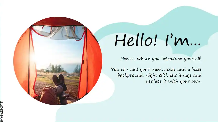 Let’s Go Camping! Outdoors slides theme.