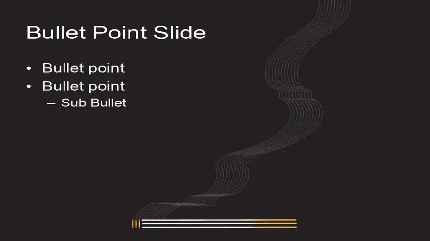 Lit Cigarette PowerPoint Template