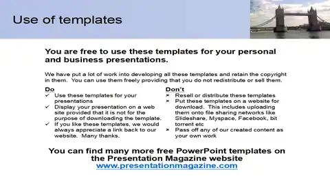London Tower Bridge Template