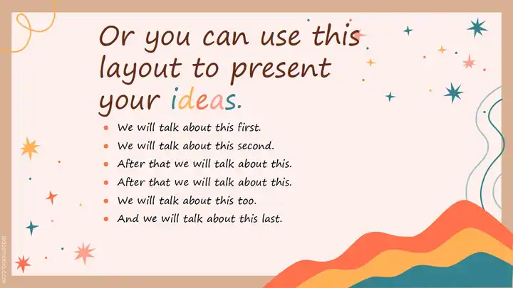 Maeve, joyful and creative slides theme.