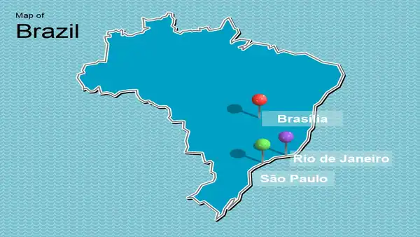 Map of Brazil Template