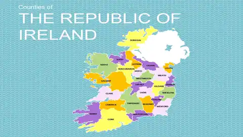 Map of The Republic of Ireland Template