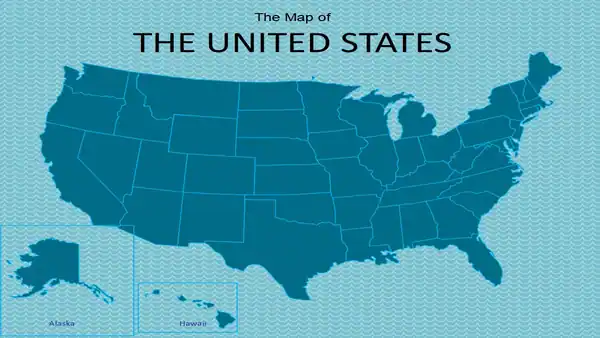 Map of USA PowerPoint Template